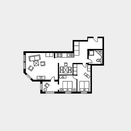 Appartement Strandvillen - Mit Meerblick Und 2 Schlafzimmern Sv-703 Binz